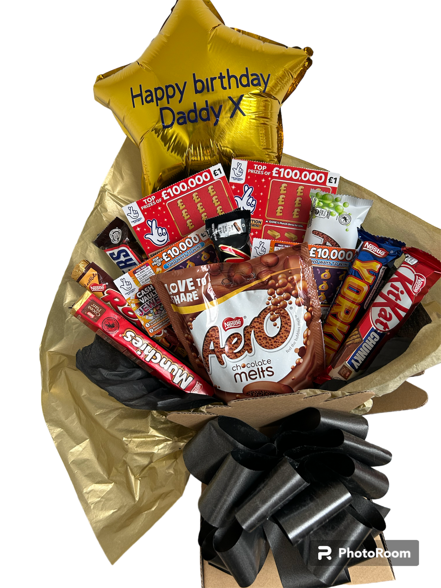 Father’s Day bouquet dads birthday bouquet gift for him with balloon