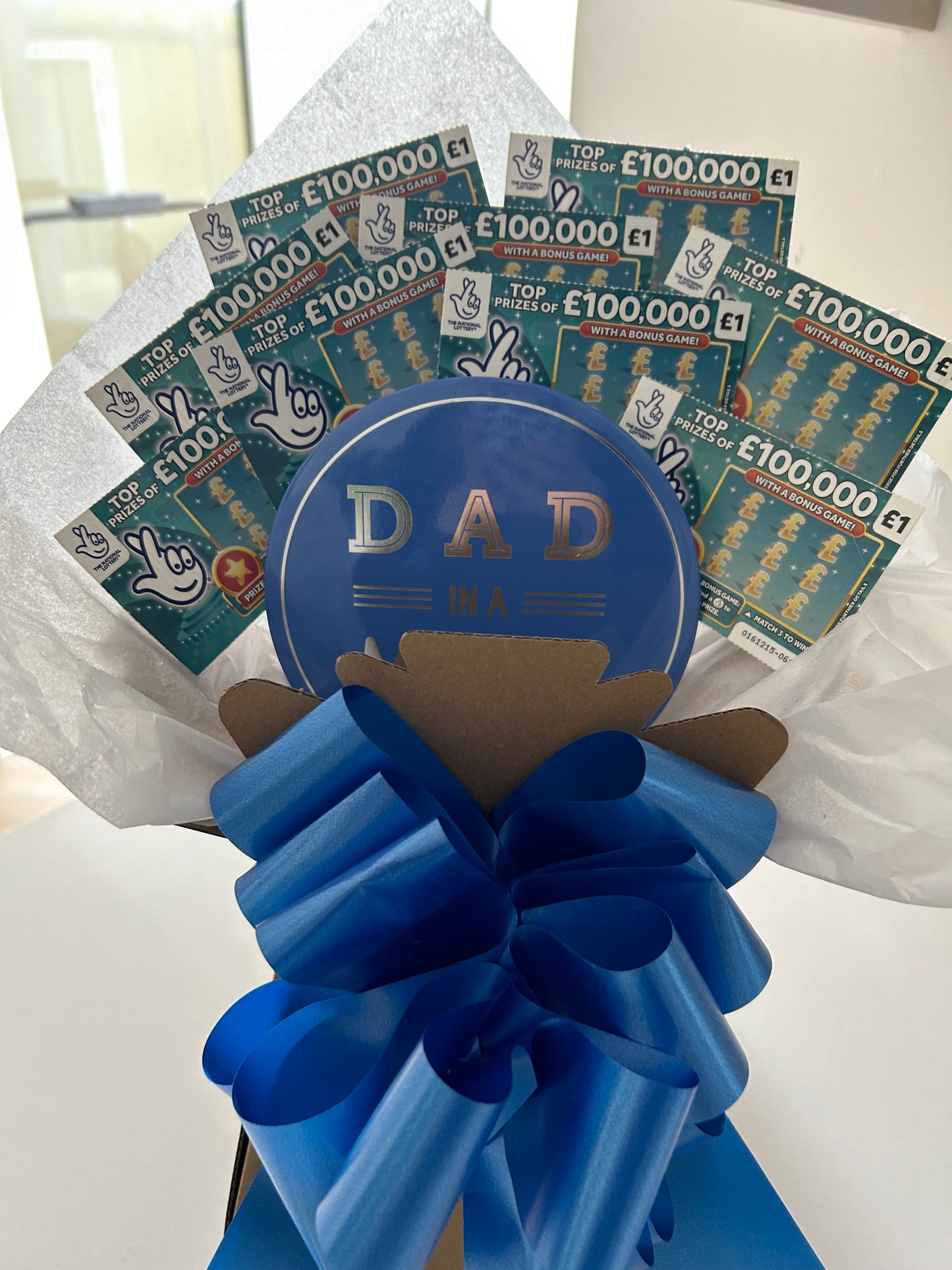 Scratchcard bouquet for dad Birthday, Christmas or Father’s Day