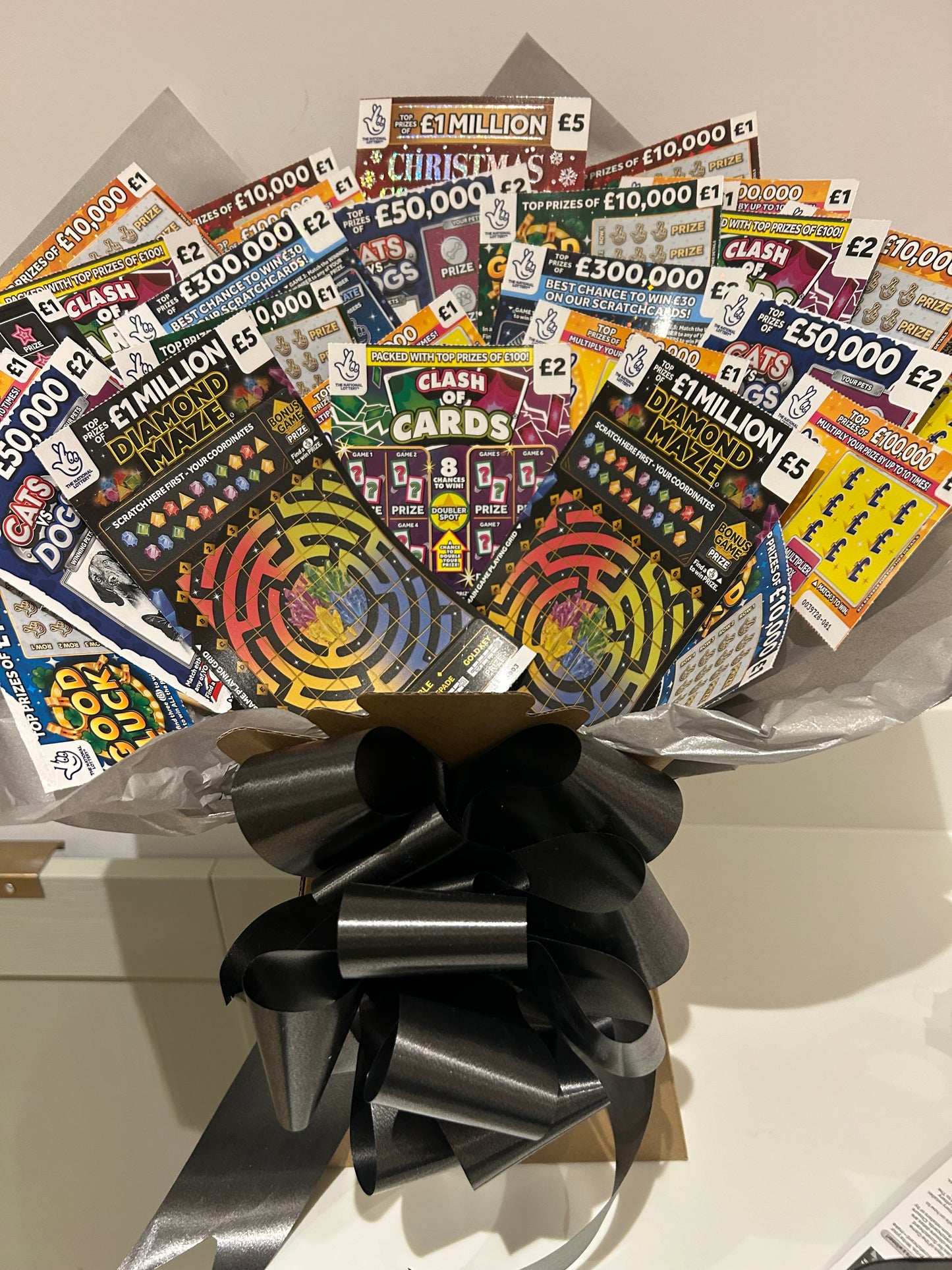 Full scratchcard bouquet