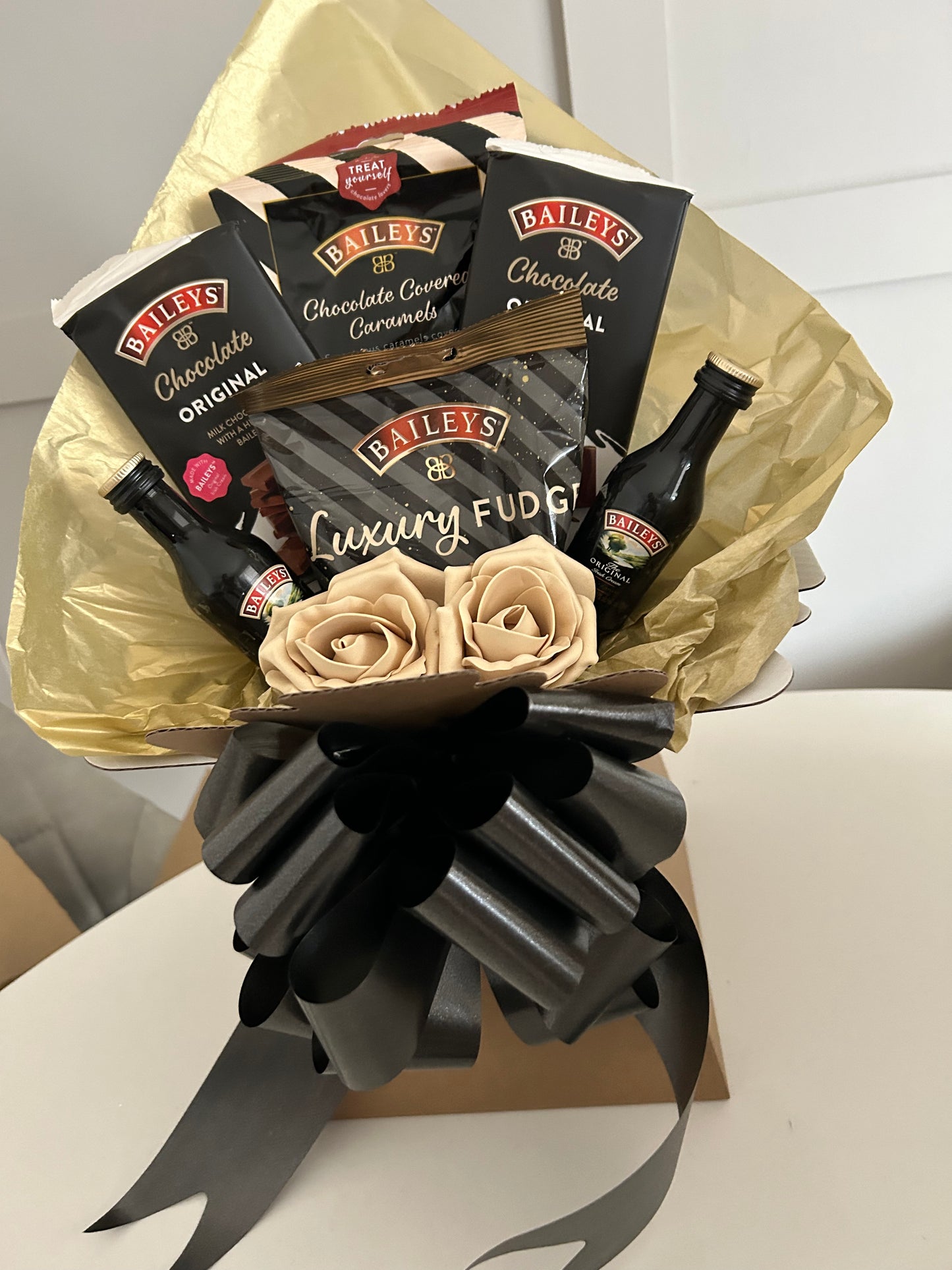 Baileys miniature and baileys chocolate bouquet…baileys gift set