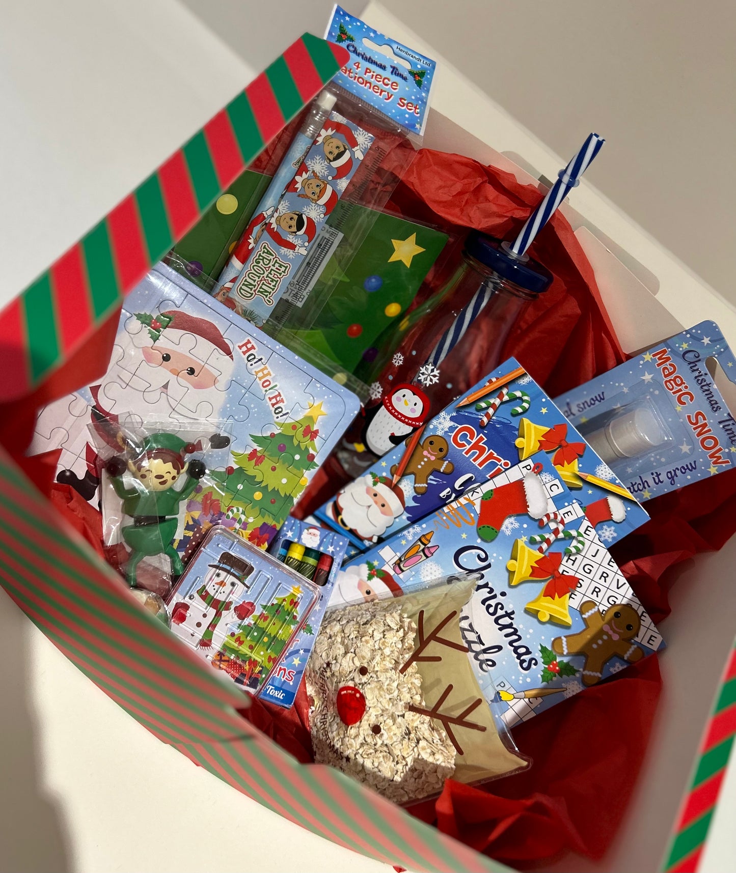Personalised filled Christmas Eve box