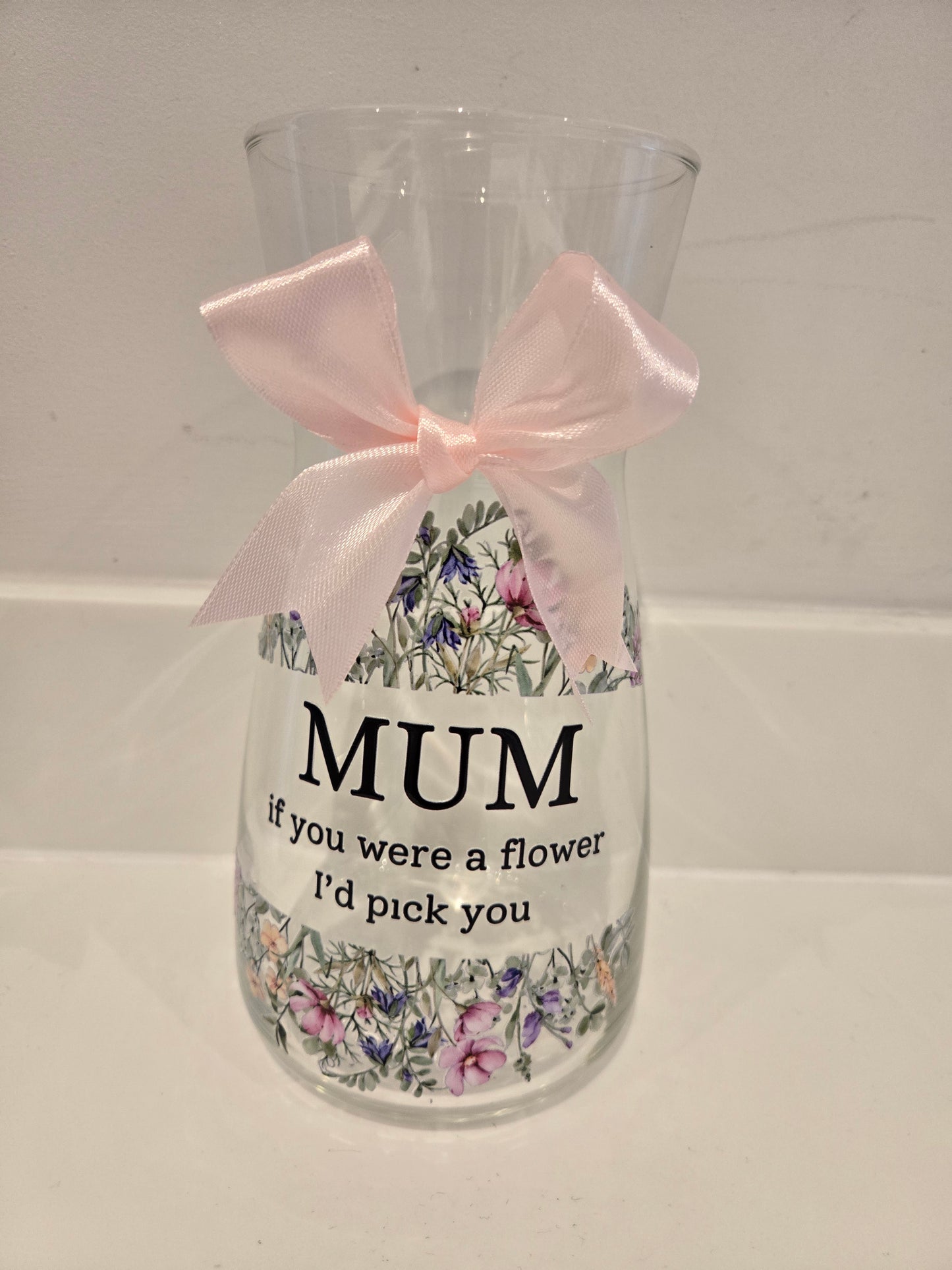 Mothers day vase and bouquet with chocolate options