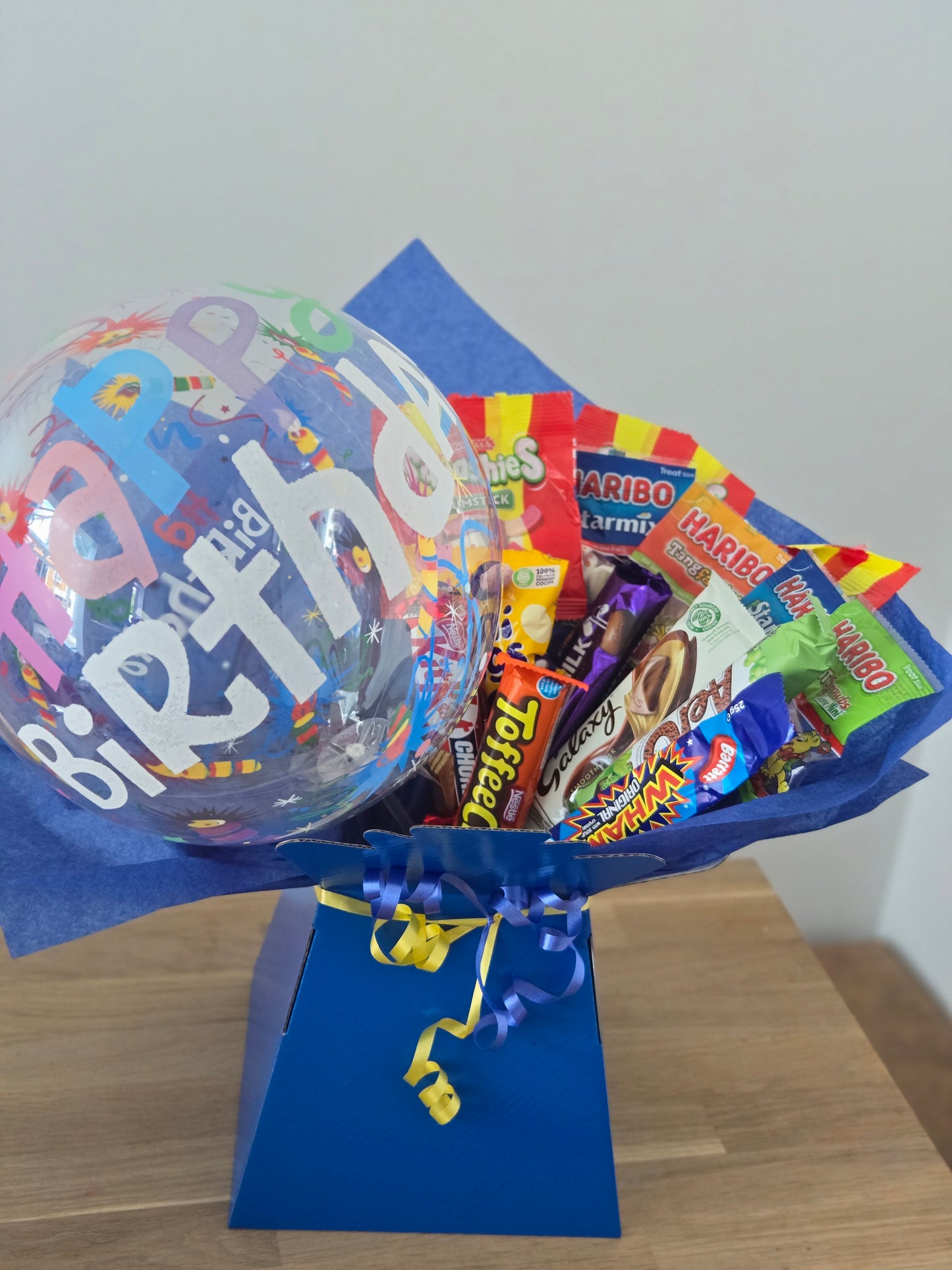 Birthday bubble balloon bouquet