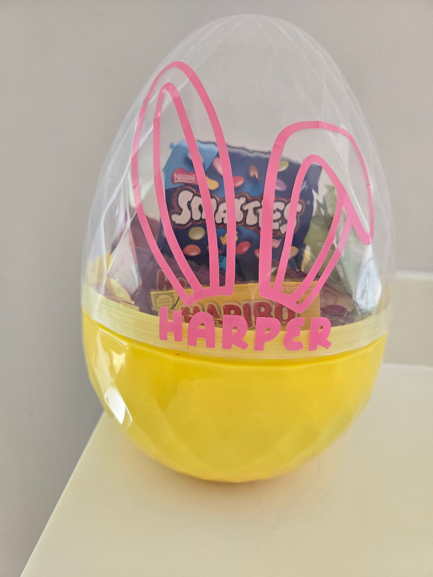 Personalised large fillable easter egg