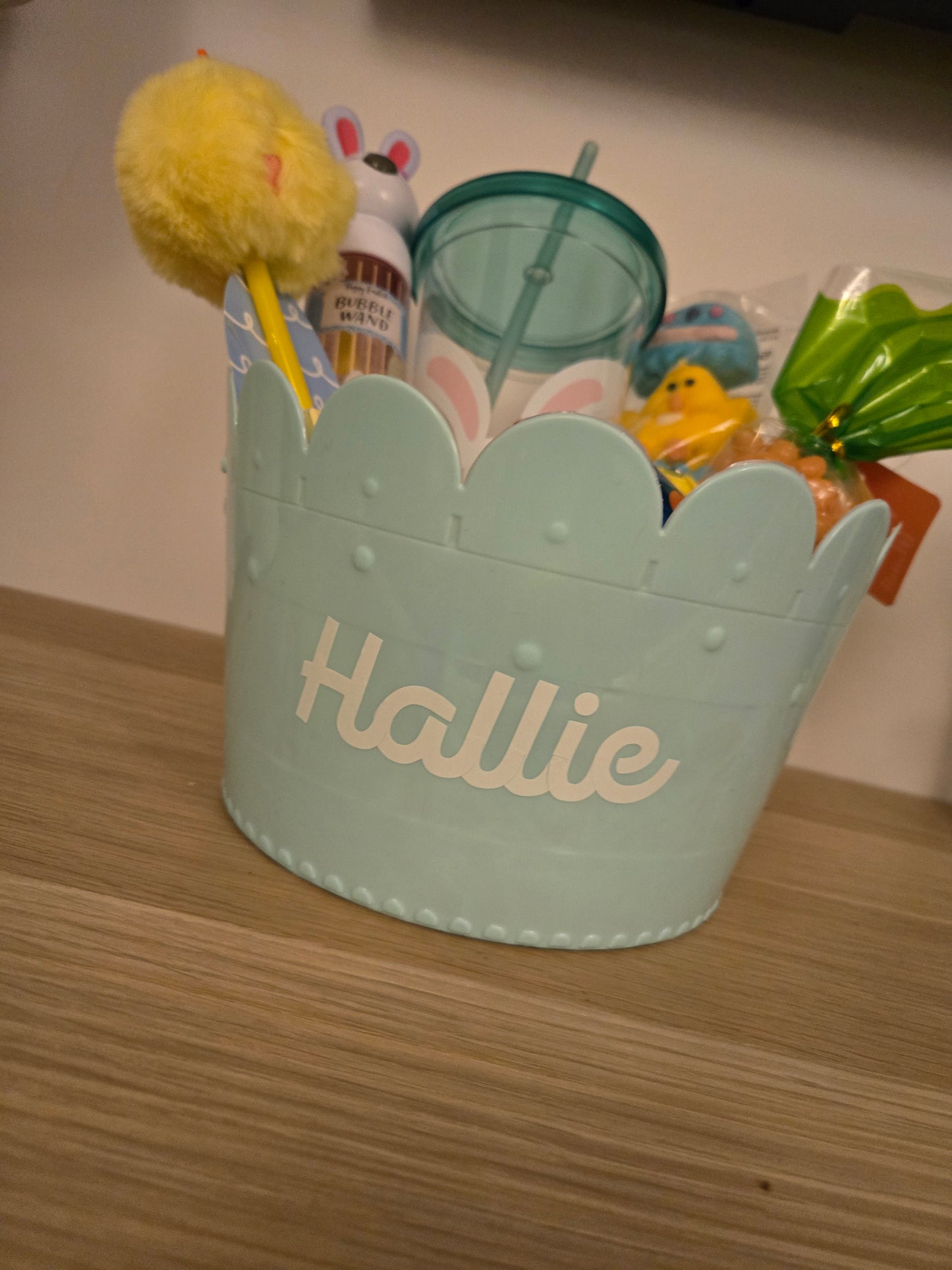 Easter filled hamper with chocolate, sweets and more