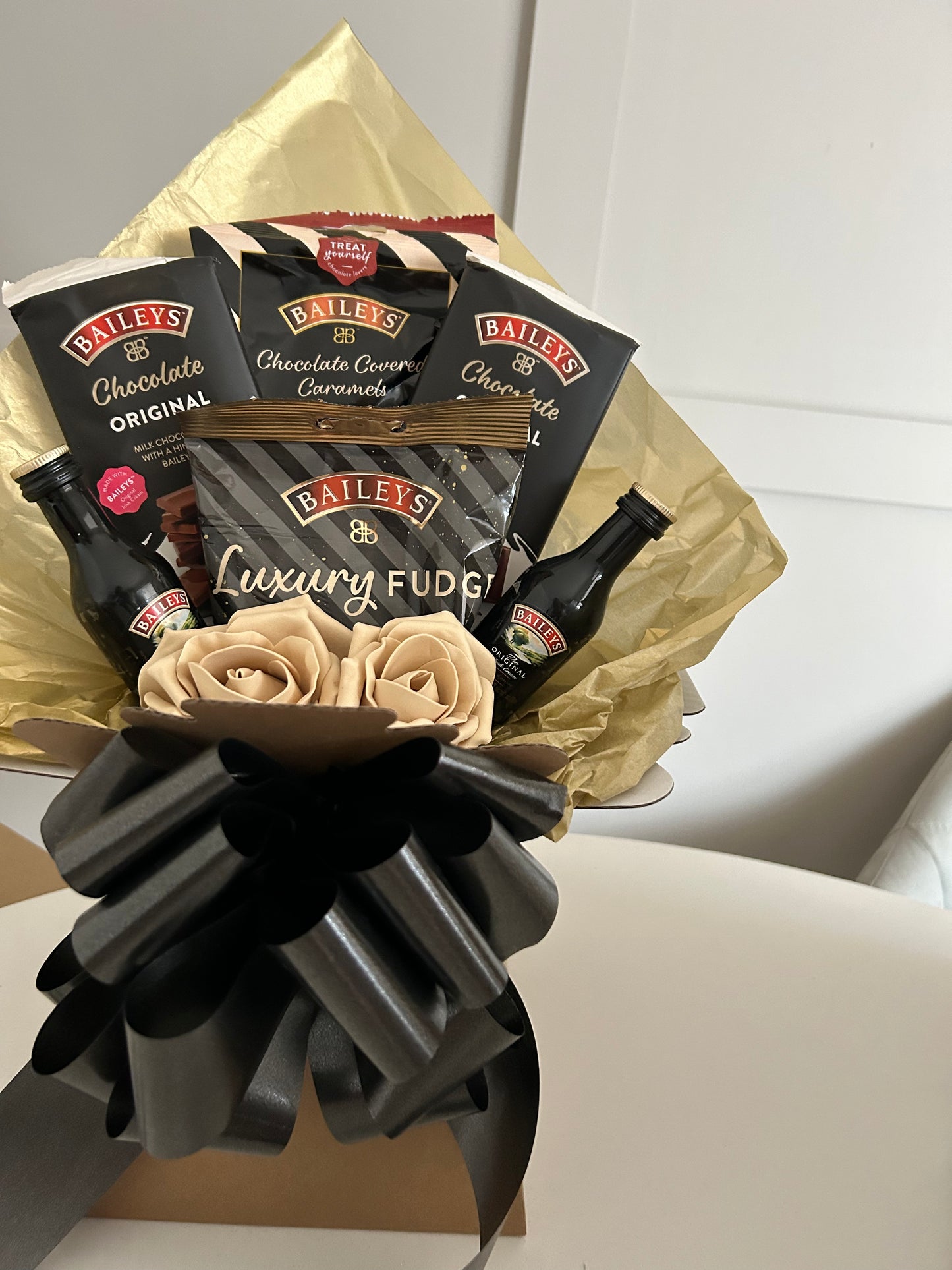 Baileys miniature and baileys chocolate bouquet…baileys gift set