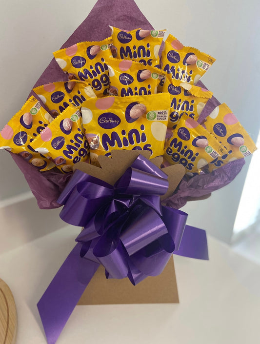 Cadburys mini egg bouquet mini egg hamper