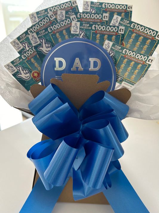Scratchcard bouquet for dad Birthday, Christmas or Father’s Day