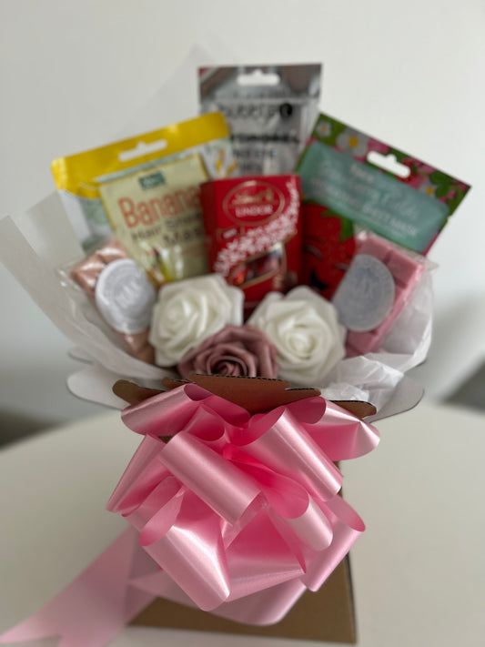 Pretty pamper bouquet pamper hamper filled with goodies for a perfect pamper night