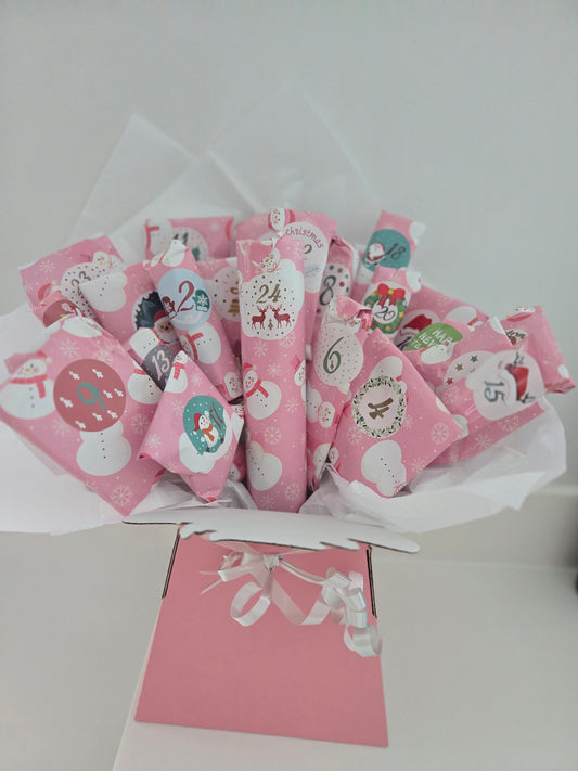 Advent calender filled Chocolate and sweets