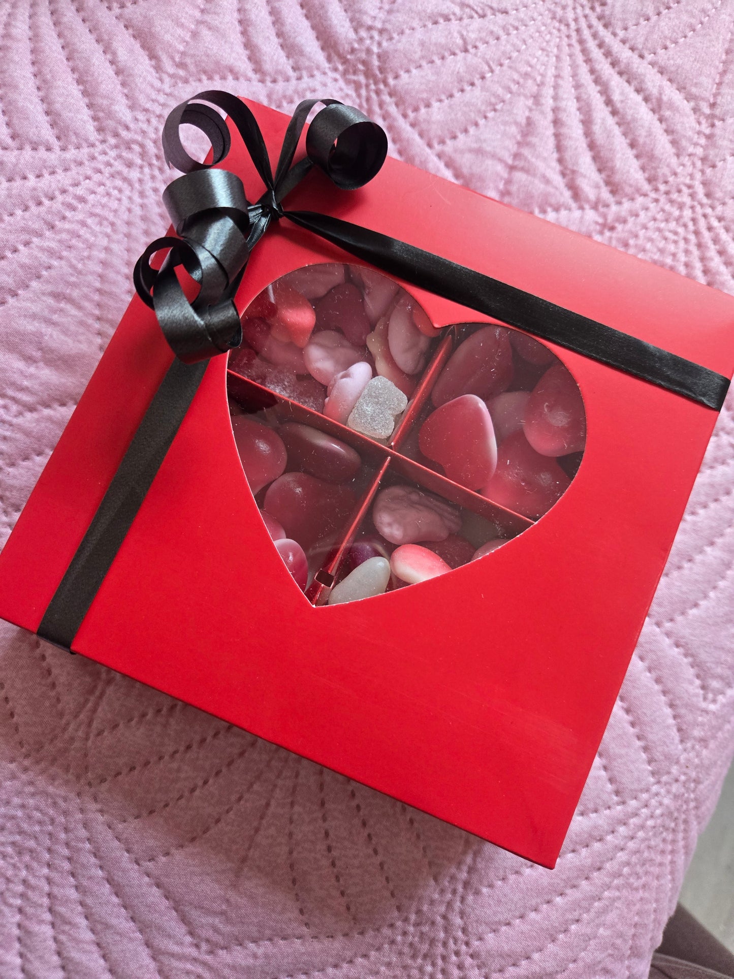 Valentines sweet box with pick and mix sweets