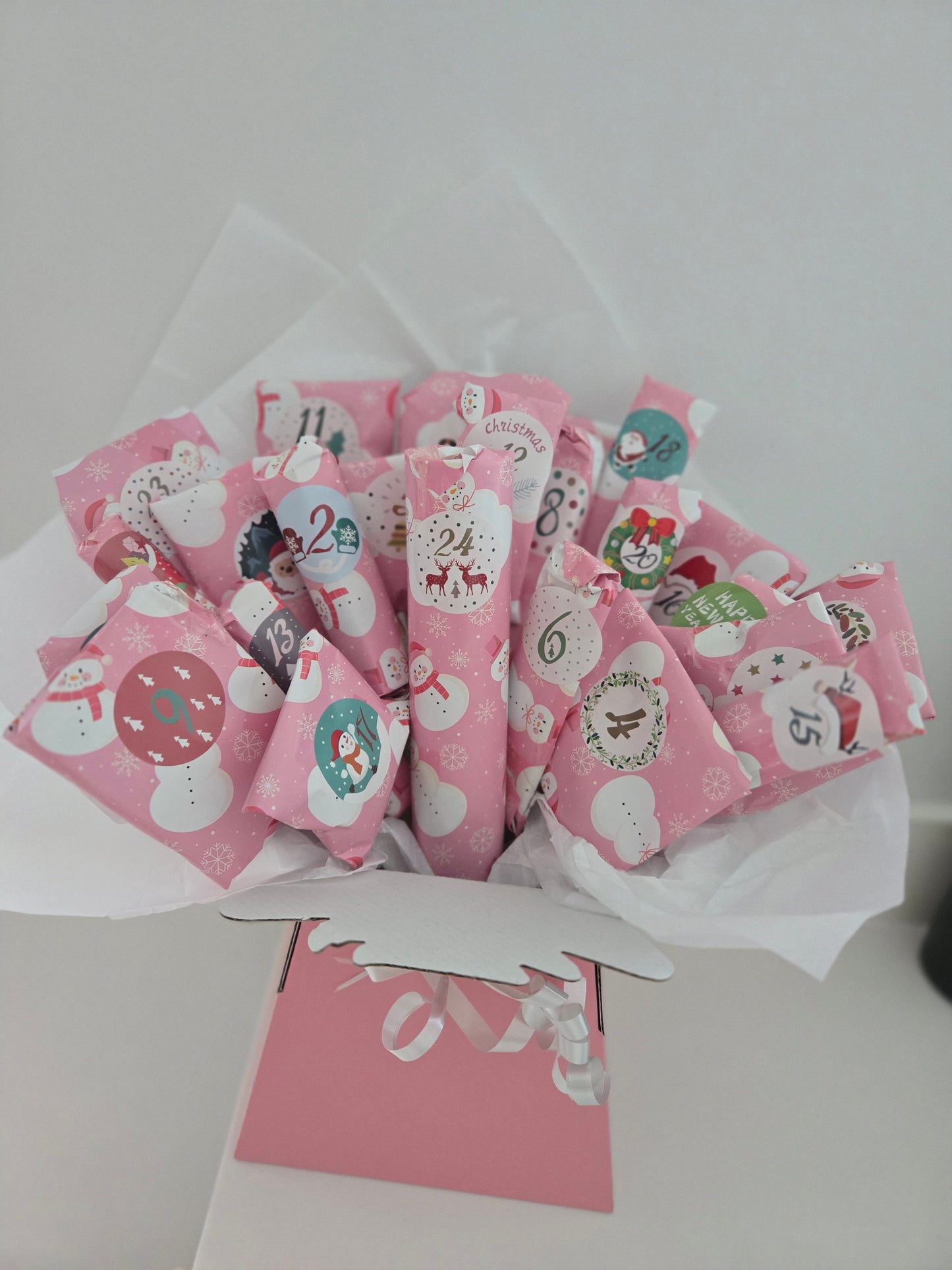 Advent calender filled Chocolate and sweets