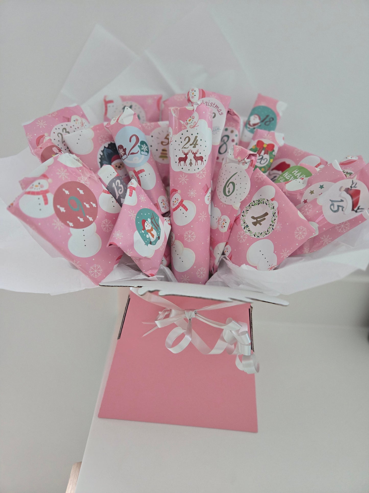 Advent calender filled Chocolate and sweets