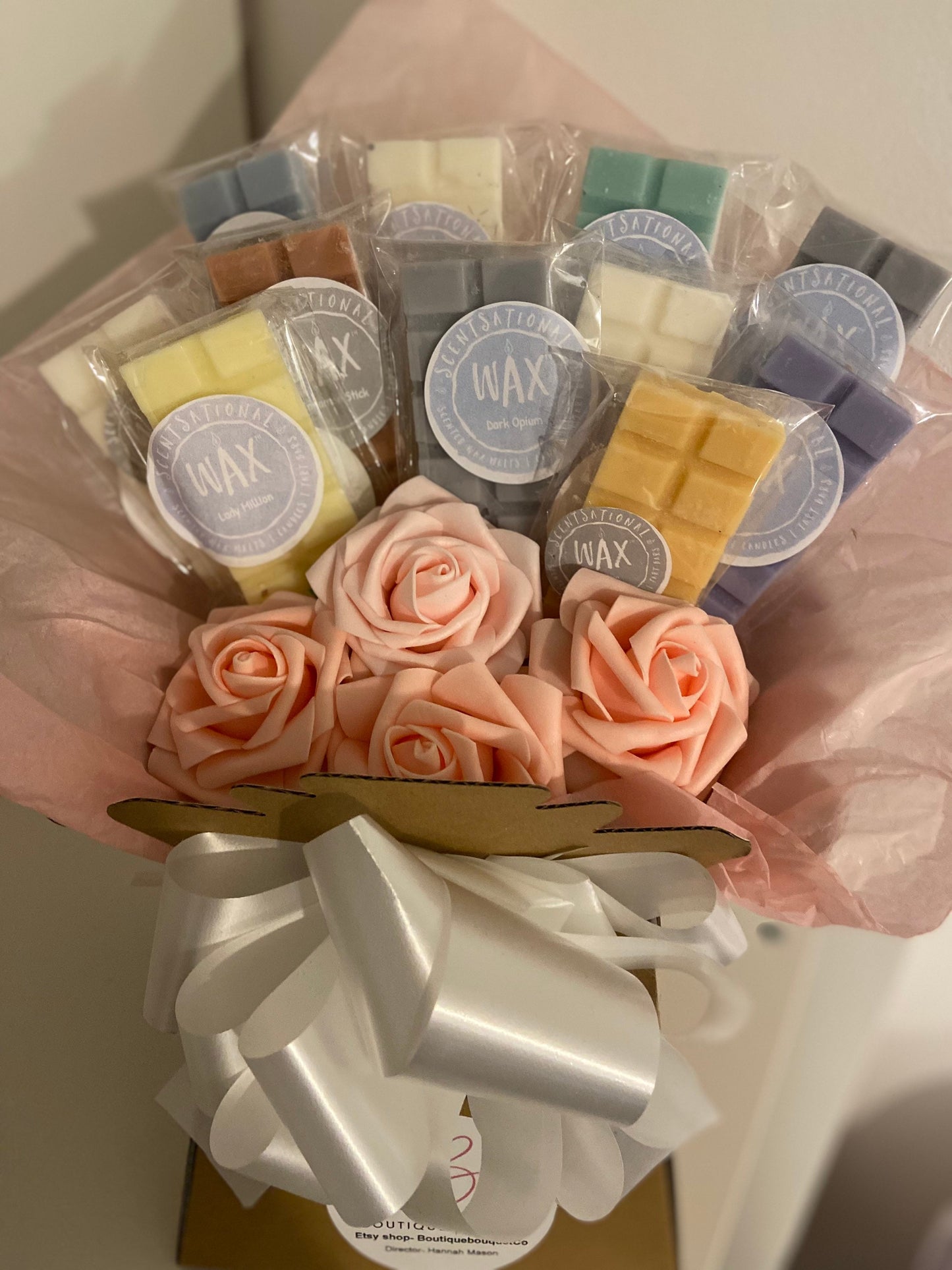 Wax melt bouquet wax melt hamper with mixture of fragrances