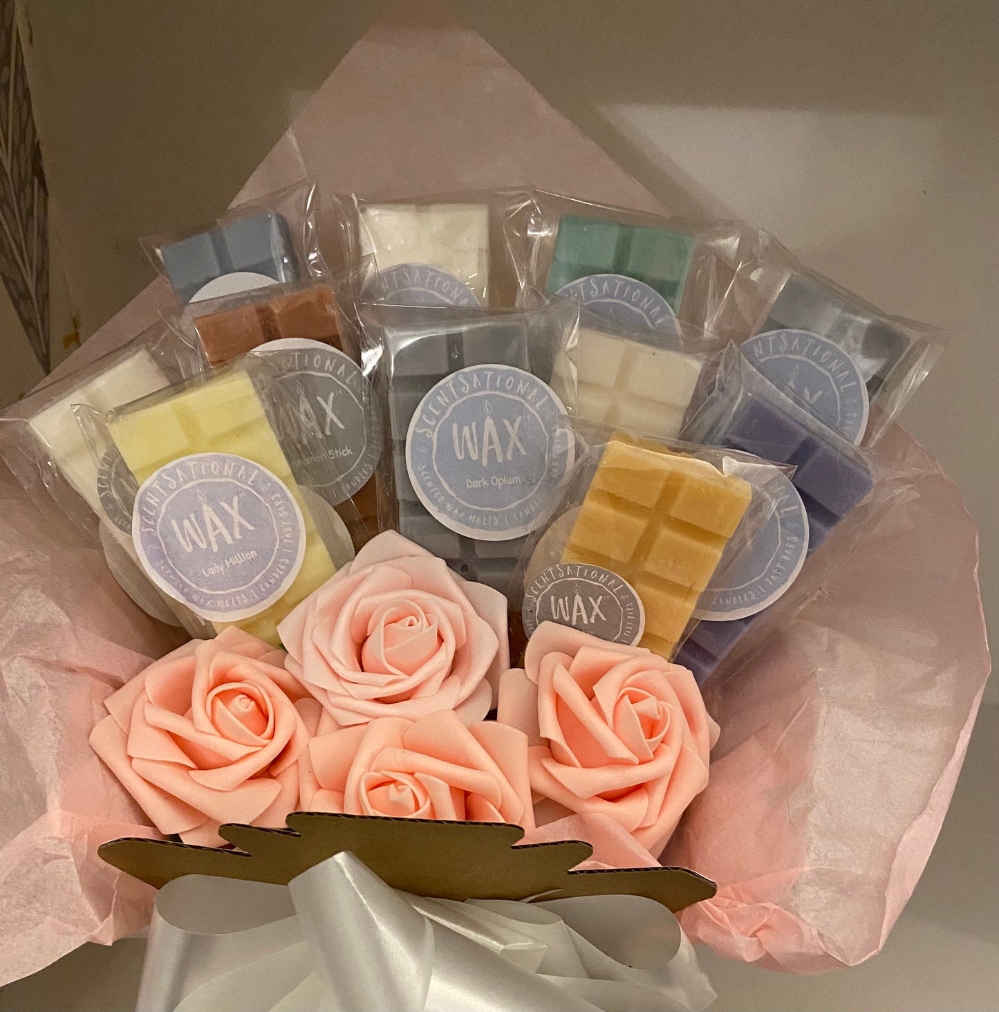 Wax melt bouquet wax melt hamper with mixture of fragrances